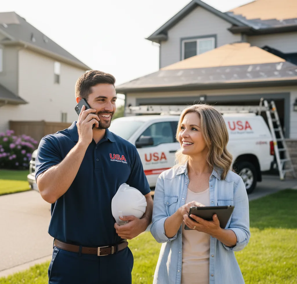 USA Roof Repair Experts customer support in Barto